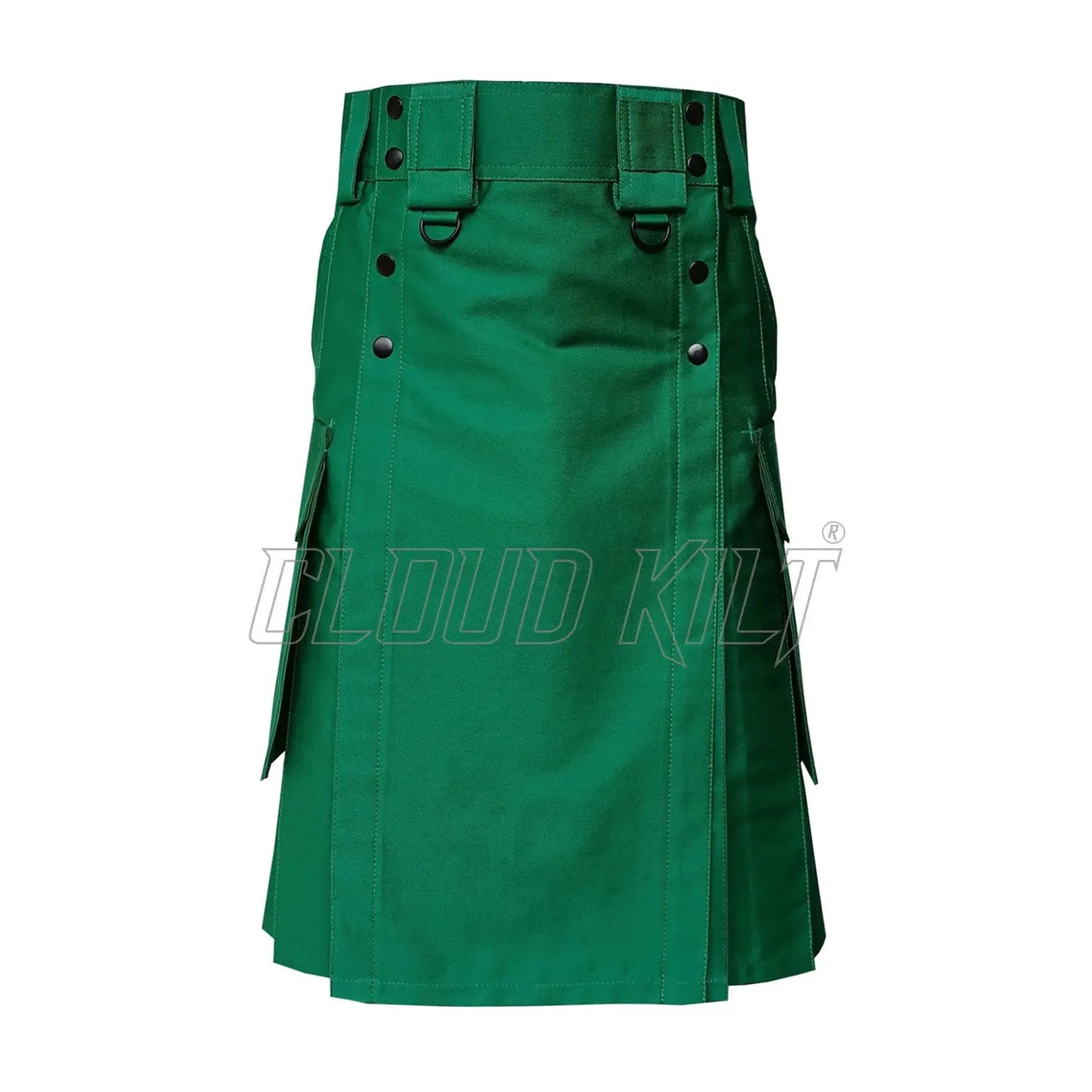 Modern Utility Kilt With Slash and Cargo Pockets CLOUD KILT