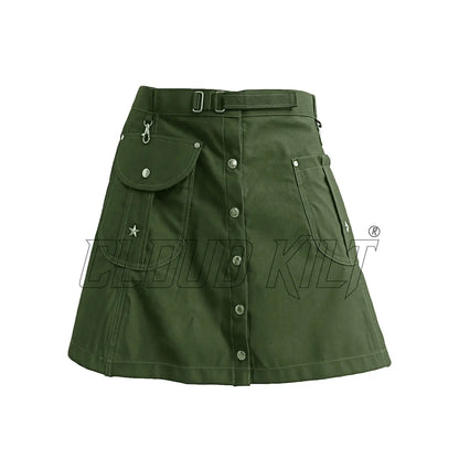 Olive Green Women Fashion Kilt CLOUD KILT