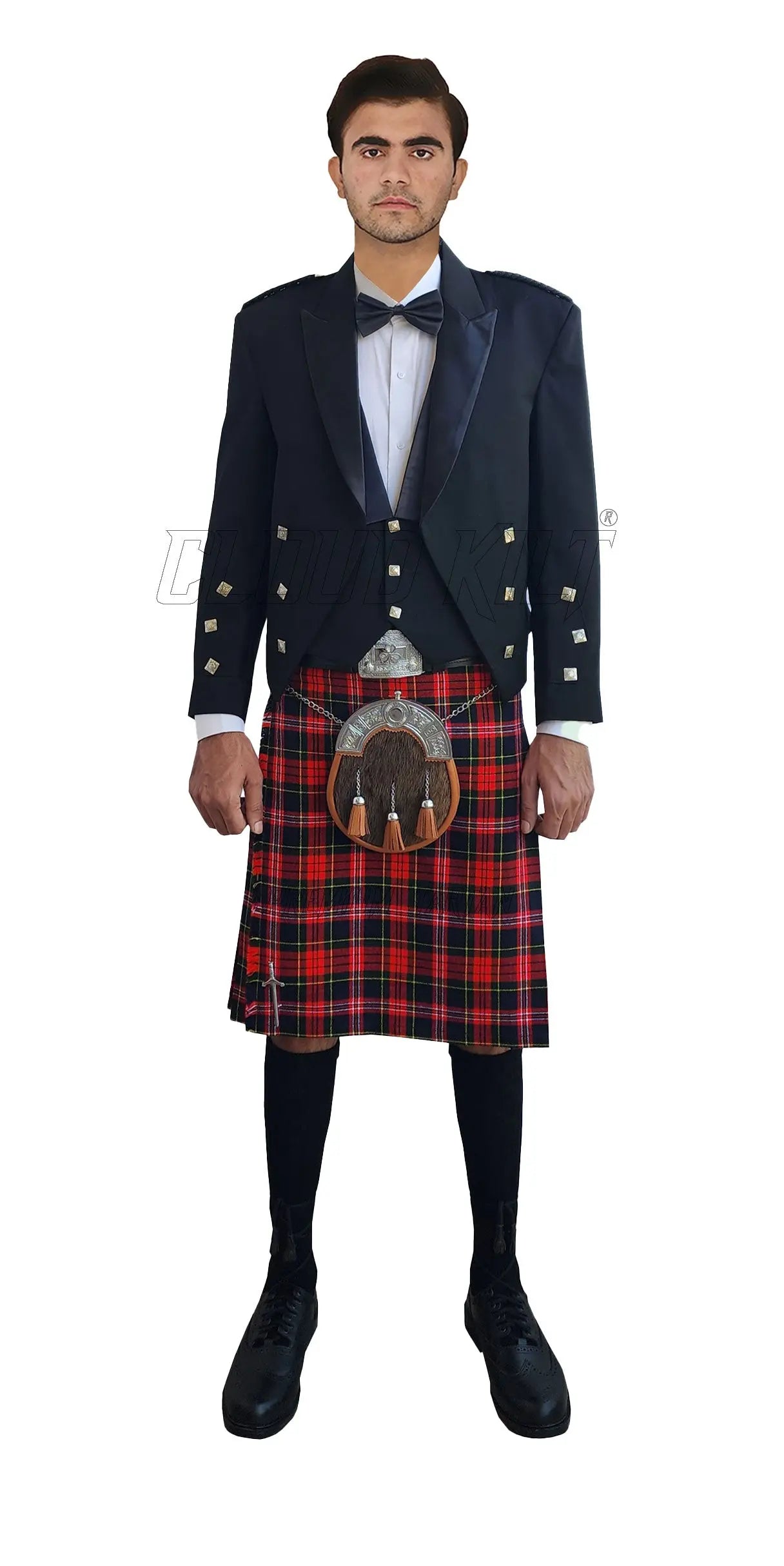 Prince Charlie Kilt Outfit With MacPherson Tartan Kilt CLOUD KILT