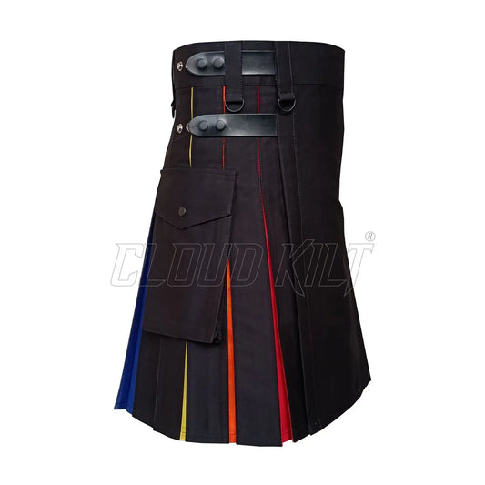 Rainbow Hybrid Deluxe Utility Kilt CLOUD KILT