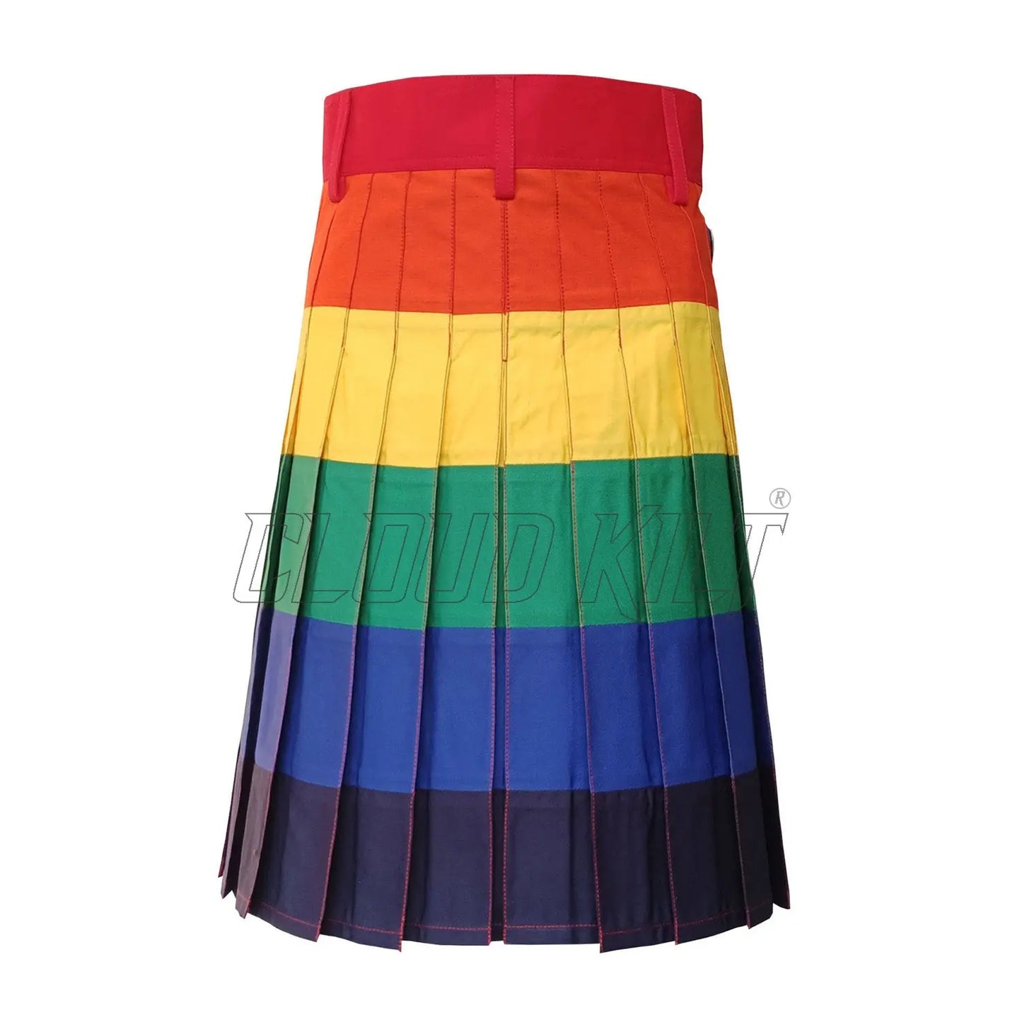 Rainbow Hybrid Utility Kilt With Front Pocket CLOUD KILT