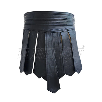 Real Cow Leather Gladiator Kilt For Men CLOUD KILT