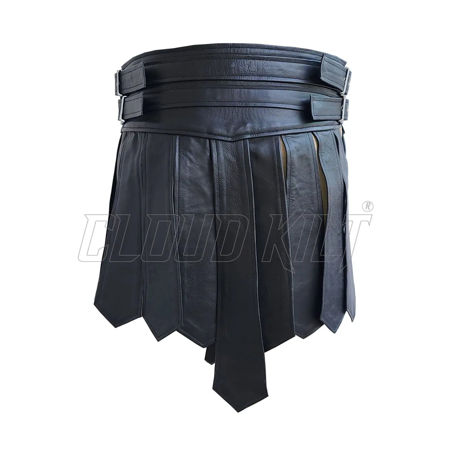 Real Cow Leather Gladiator Kilt For Men CLOUD KILT