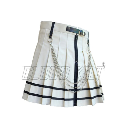 White and Black Women Fashion Kilt CLOUD KILT